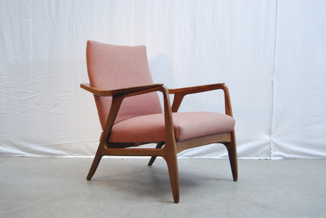 Vintage jaren teakhouten fauteuil / Deens | DE GELE ETALAGE