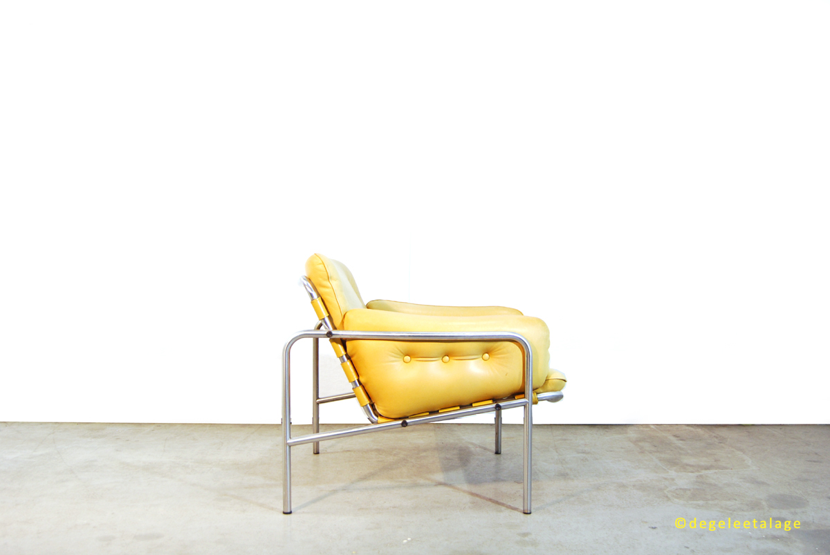 Vintage jaren 6070 leren Kyoto 1 fauteuils Martin Visser Vintage jaren 6070 leren Kyoto 1 fauteuils Martin Visser