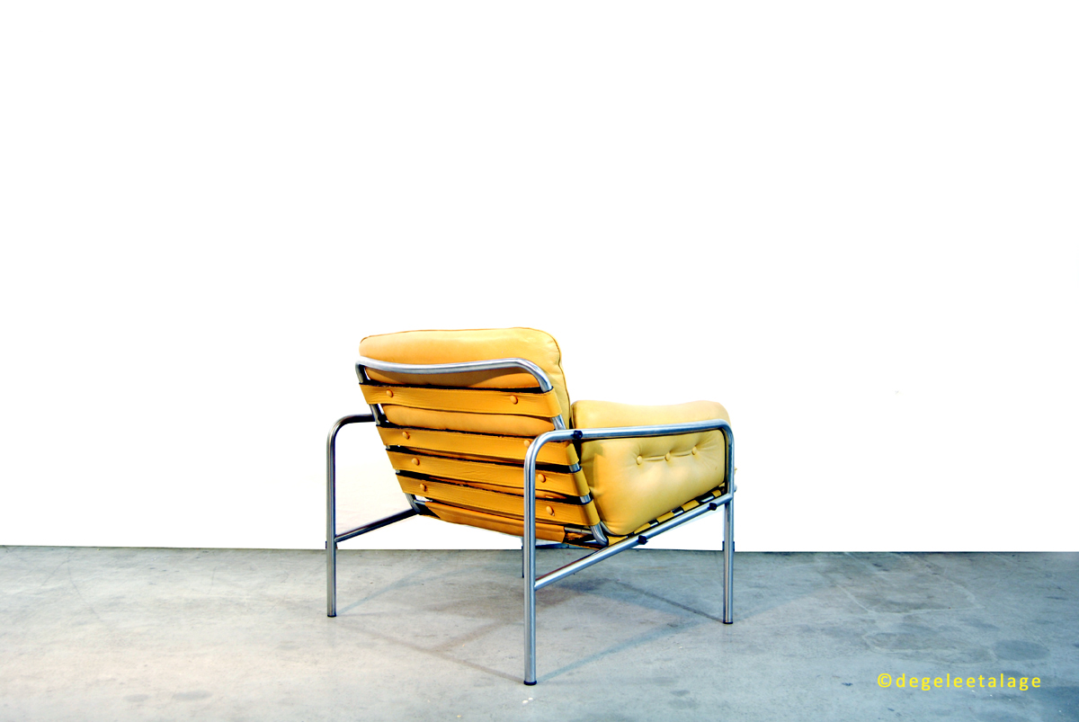 Vintage jaren 6070 leren Kyoto 1 fauteuils Martin Visser Vintage jaren 6070 leren Kyoto 1 fauteuils Martin Visser