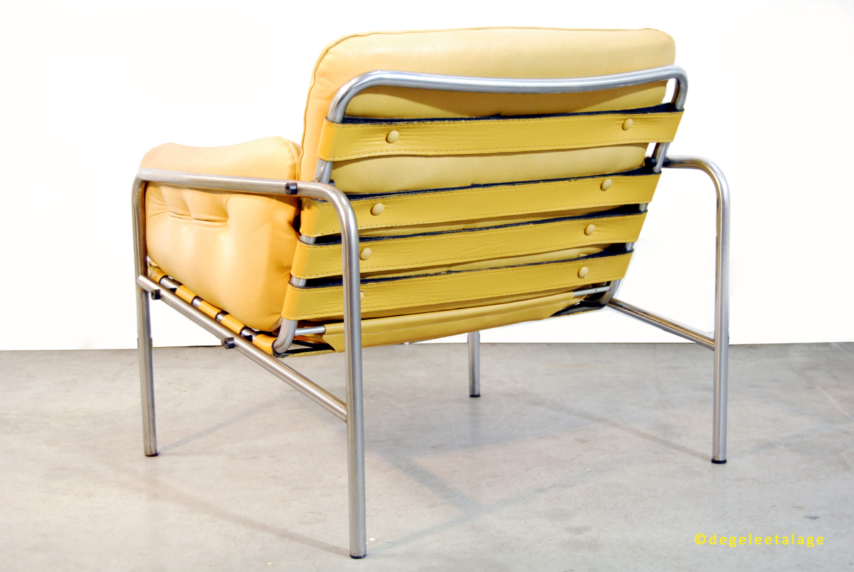 Vintage jaren 6070 leren Kyoto 1 fauteuils Martin Visser Vintage jaren 6070 leren Kyoto 1 fauteuils Martin Visser