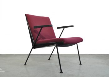 DE GELE ETALAGE | vintage design furniture design stoel kuip 4 poten rietveld